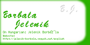 borbala jelenik business card